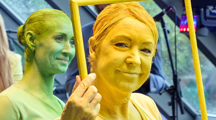 lebende Statue für Firmenevents