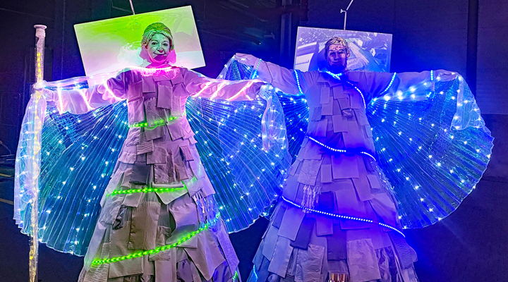 Stelzenläufer LED Lichter