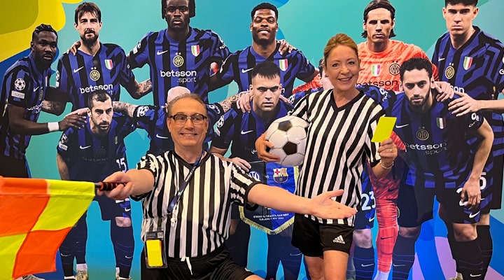 Schiedsrichter Walk acts für Events