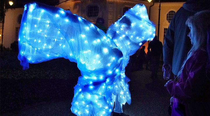 leuchtende Walking acts für Events